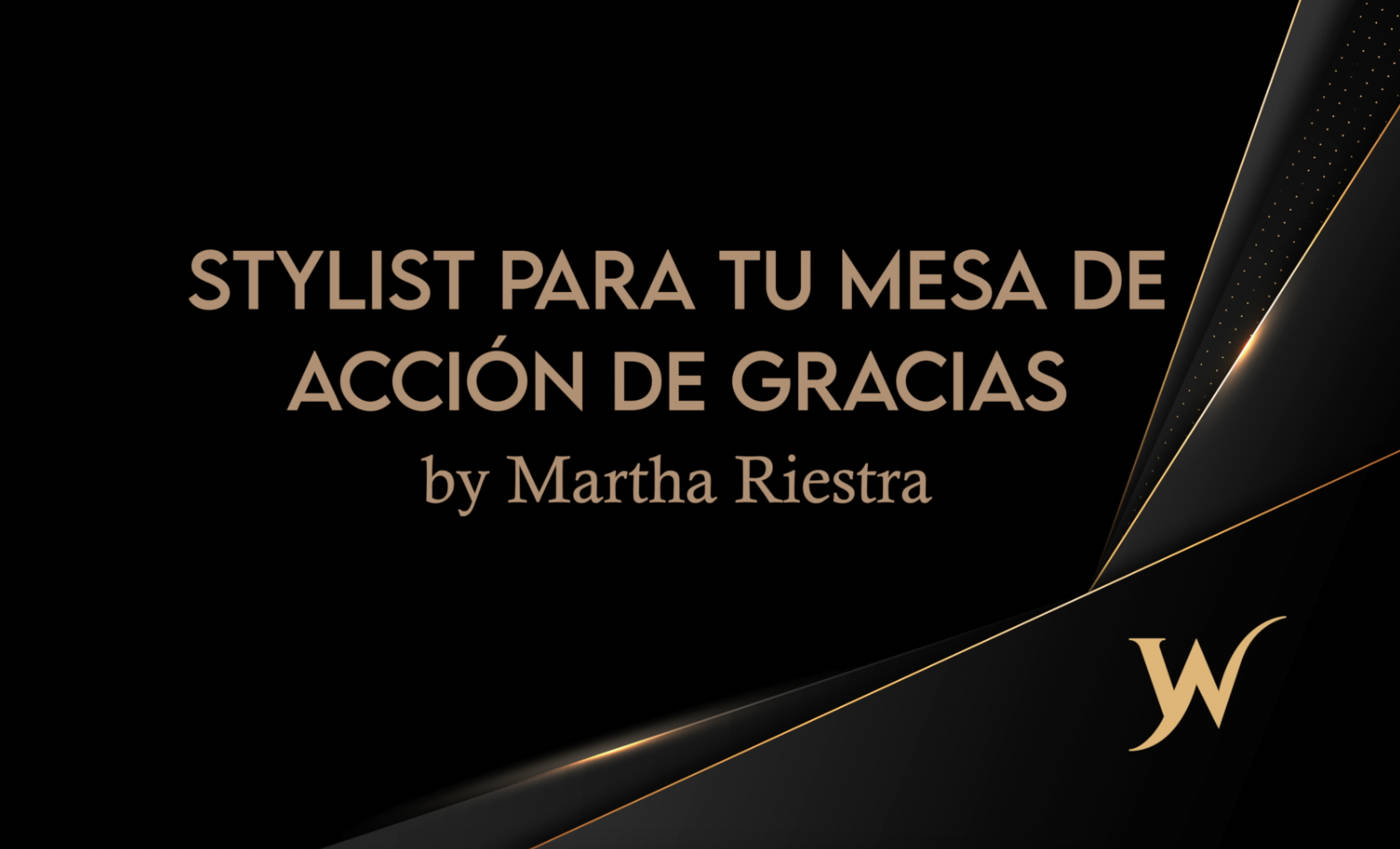 WEBINAR IWEA: Stylist para tu mesa de Acción de Gracias